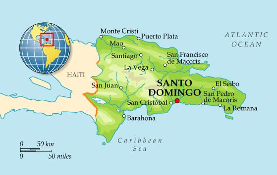 Географическое положение Доминиканы