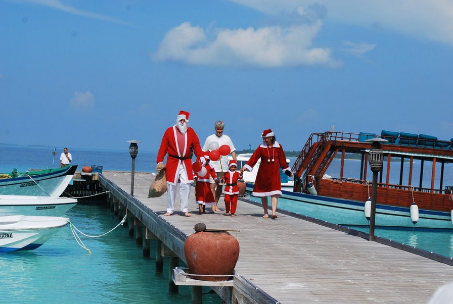 Рождество и Новый год на Мальдивах